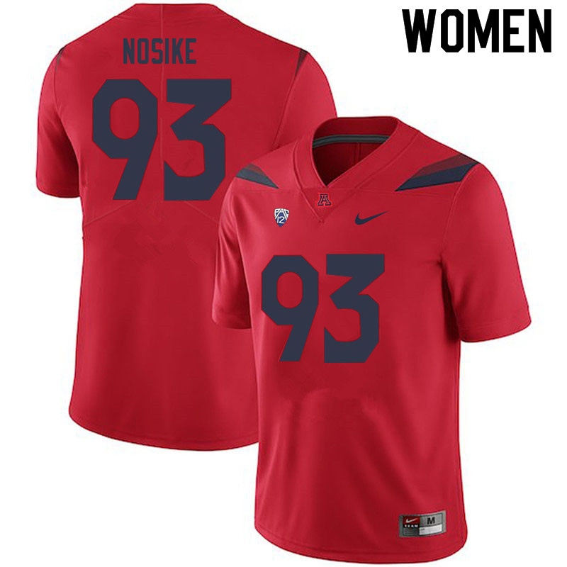Women #93 Ugochukwu Nosike Arizona Wildcats College Football Jerseys Sale-Red